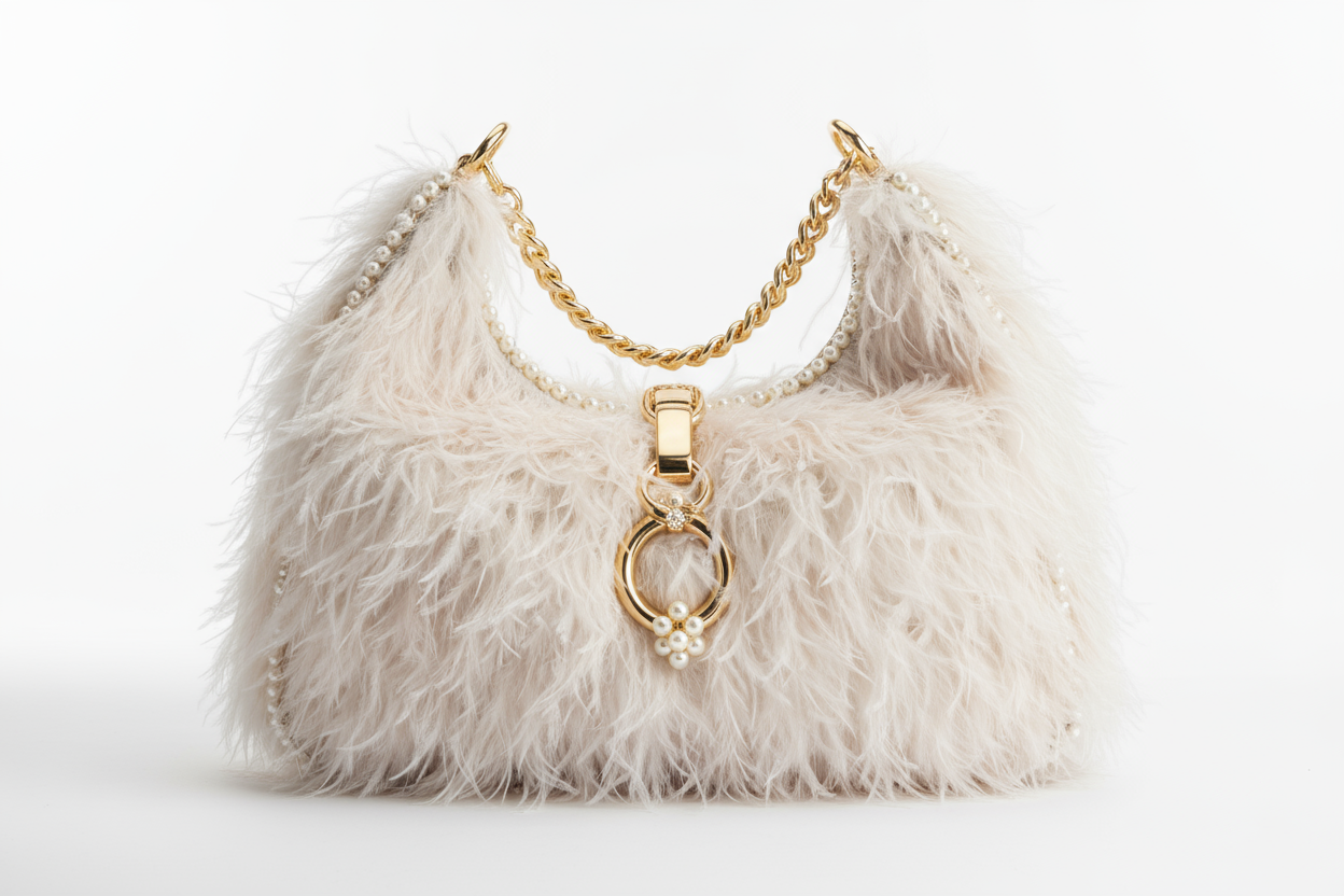 make an ostrich feather handbag